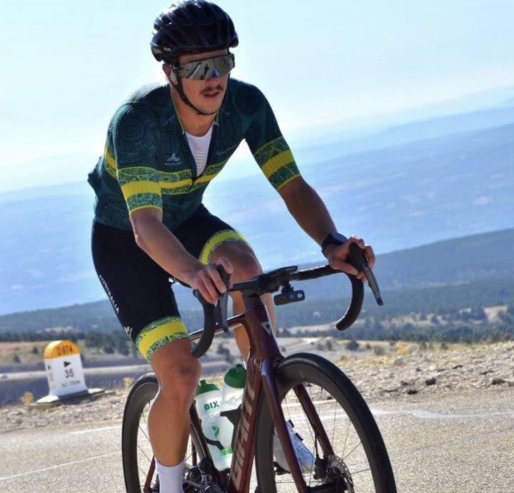 road cyclist France alps