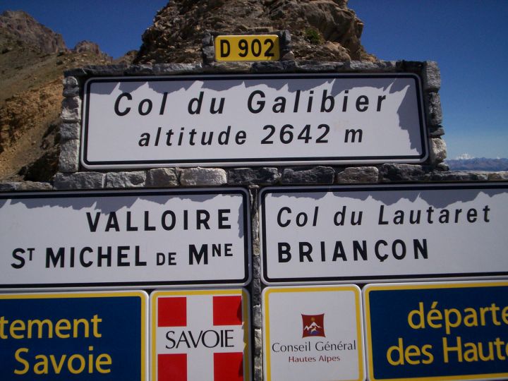 galibier french cycling sign