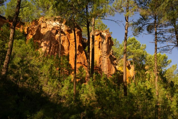 Ochre cliffs Provence Luberon